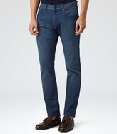Thumbnail for your product : Reiss Hawbury WASHED DENIM JEANS BLUE