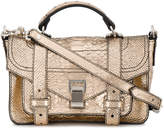 Thumbnail for your product : Proenza Schouler Rose Gold ps1 Mini snakeskin shoulder bag