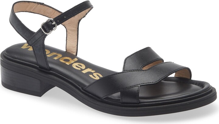 Wonders Ankle Strap Slide Sandal