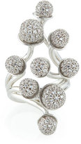Thumbnail for your product : Noir Crystal Ball Cluster Ring