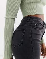 Thumbnail for your product : ASOS DESIGN Ridley high waist skinny jeans in washed black