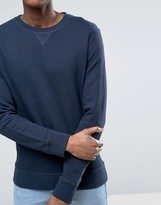 Thumbnail for your product : Selected Crew Neck Sweatshirt In Melange Jersey