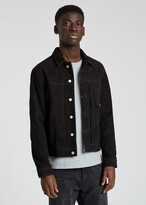 Thumbnail for your product : Paul Smith Men's Black Suede Trucker Jacket