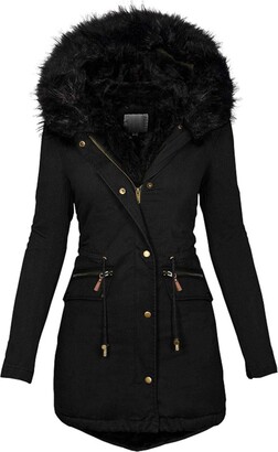 TDZD Women’s Winter Parka Quilted Hooded Long Coat Jacket