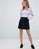 Thumbnail for your product : Monki Denim Button Through Skirt