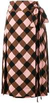 Thumbnail for your product : Marni checked wrap skirt