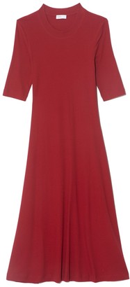 burgundy shirt dress