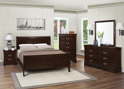 Darby Home Co Luther Cappuccino 2-Piece Twin Bedroom Set with Nightstand