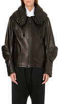 Thumbnail for your product : Yohji Yamamoto Overized leather jacket
