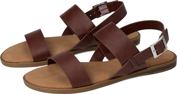 Journee Collection Lavine Women's Sandals Brown : 12 M, Faux Leather