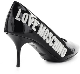 Love Moschino Black Patent Leather Pump