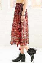 Thumbnail for your product : Urban Outfitters Ecote Pacific Side-Tie Midi Skirt