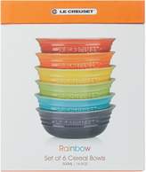 Thumbnail for your product : Le Creuset Set Of 6 Rainbow Cereal Bowls