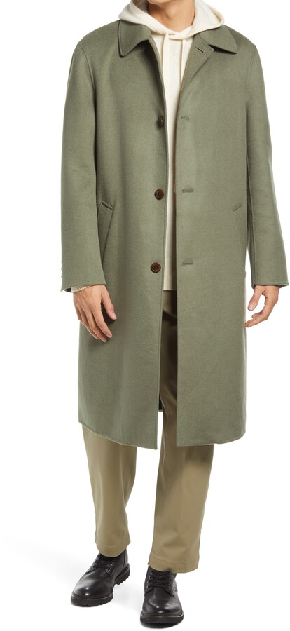 ted baker charcoal marvin wool blend overcoat