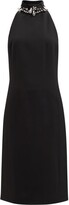 Thumbnail for your product : Givenchy Studded Open-back Crepe Midi Dress