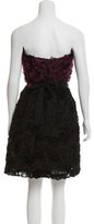 Thumbnail for your product : Monique Lhuillier Petal-Tiered Mini Dress