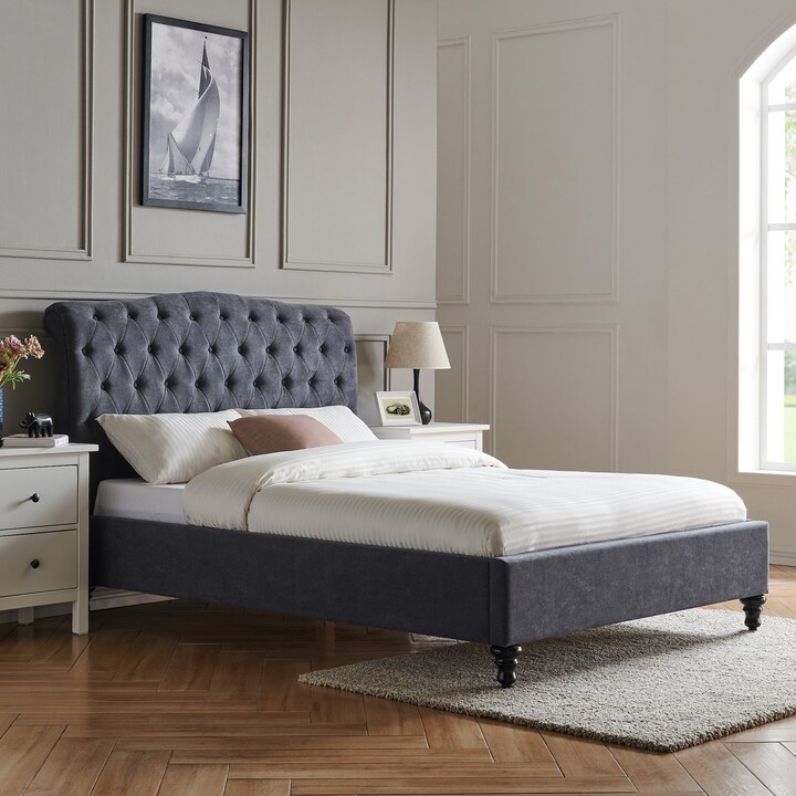 Dunelm Rosa Bed Charcoal Dark Grey ShopStyle