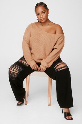 Plus Size Off The Shoulder Sweaters | Shop the world's largest collection  of fashion | ShopStyle