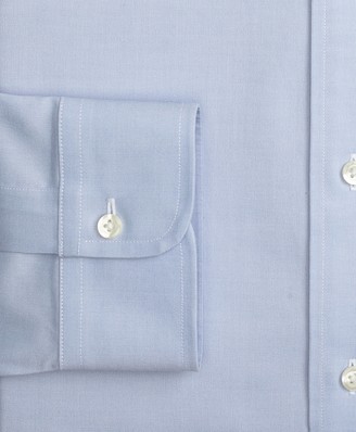 Brooks Brothers Stretch Madison Classic-Fit Dress Shirt, Non-Iron Pinpoint Spread Collar