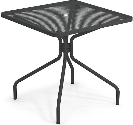 Emu Cambri Outdoor Bistro Table with Umbrella Hole in Black Size: Medium