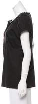 Thumbnail for your product : Robert Rodriguez Embellished Wool Top
