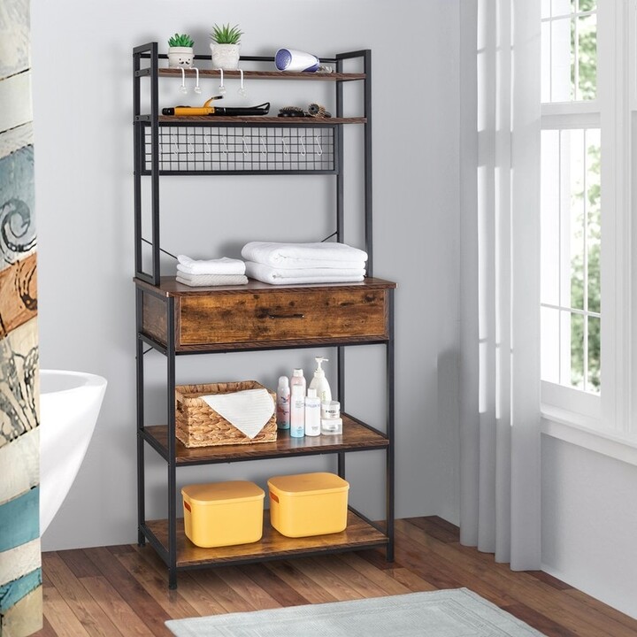 https://img.shopstyle-cdn.com/sim/68/d2/68d2c5cd98731bc90dfeff76735c2963_best/5-tier-kitchen-bakers-rack-with-10-s-hooks-and-1-drawer-rustic-brown.jpg