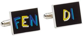 Fendi logo embellished cufflinks