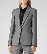 Thumbnail for your product : Reiss Millie SLIM TAILORED BLAZER GREY