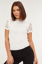 Thumbnail for your product : Ardene Mock Neck Lace Tee