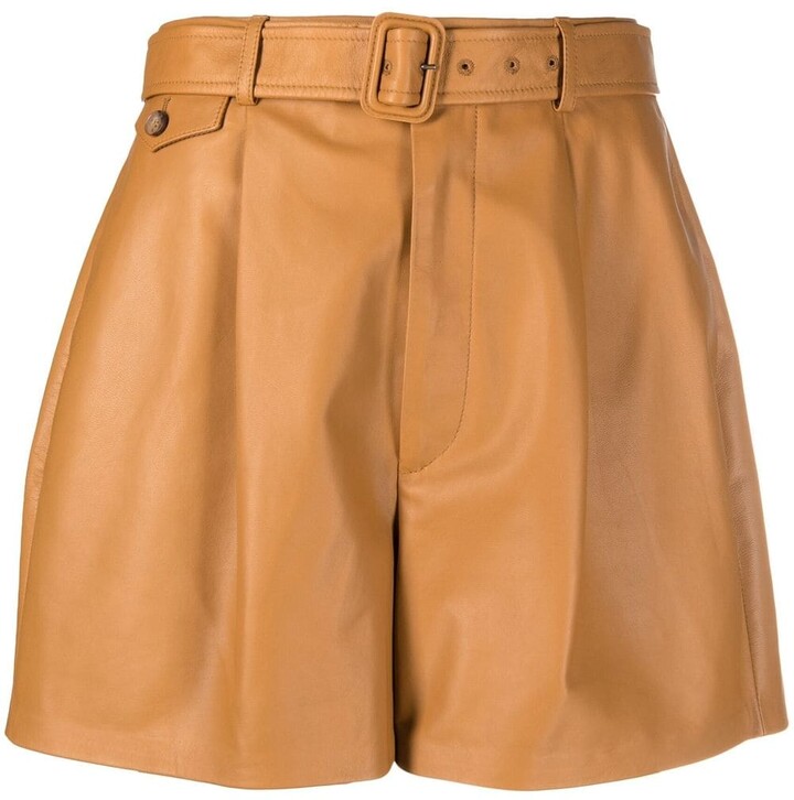 The Perfect Season Camel Brown Leather Shorts – Shop the Mint