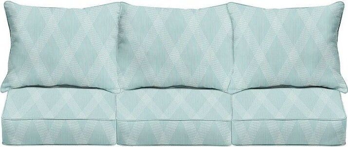 Sorra Home Outdoor/Indoor 27 in. x 23 in. Deep Seating Pillow and Cushion Set
