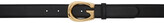 Thumbnail for your product : Gucci Black Thin 'G' Buckle Belt