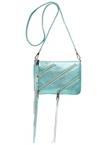Thumbnail for your product : Rebecca Minkoff Moto Rocker Metallic Leather Bag