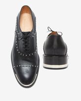 Thumbnail for your product : Barbara Bui Studded Oxfords: Black