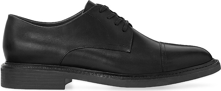 Polo Ralph Lauren Men's Asher Cap-Toe Leather Oxfords - Black - Size 10