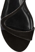 Thumbnail for your product : Nicholas Kirkwood Glitter-trimmed suede sandals