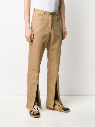 Martine Rose High-Rise Front Slit Trousers