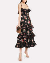 Thumbnail for your product : Zimmermann Honour Silk Tiered Tie Dress