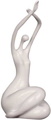 Lemongrass Homewares Lady Awakening Sculpture White