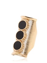 Thumbnail for your product : Chloé Djill Onyx & Gold Plated Brass Ring
