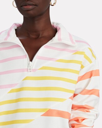 Solid & Striped Striped Half-Zip French Terry Sweatshirt
