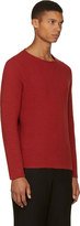 Thumbnail for your product : J.W.Anderson Burgundy Smock Knit Sweater
