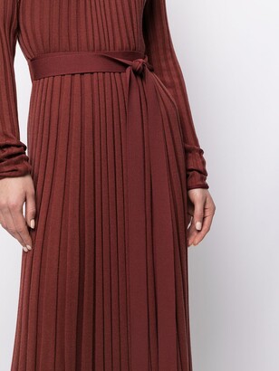 Proenza Schouler Long-Sleeve Pleated Dress