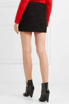 Thumbnail for your product : Saint Laurent Lace-up Suede Mini Skirt - Black