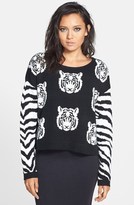 Thumbnail for your product : MinkPink Tiger Print Knit Sweater