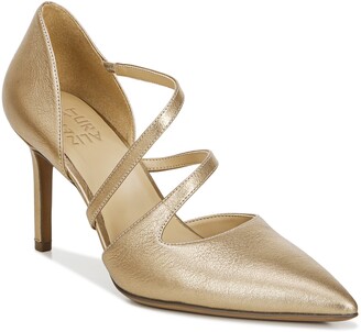 light gold pumps
