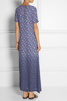 Thumbnail for your product : Band Of Outsiders Floral-print silk maxi dress