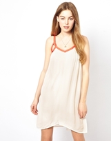 Thumbnail for your product : By Zoé Slip Dress with Contrast Neon Trim