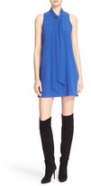 Thumbnail for your product : Alice + Olivia Women's 'Cassidy' Tie Neck Silk Crepe Shift Dress