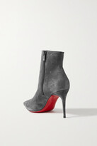 Thumbnail for your product : Christian Louboutin So Kate Booty 85 Suede Ankle Boots - Gray